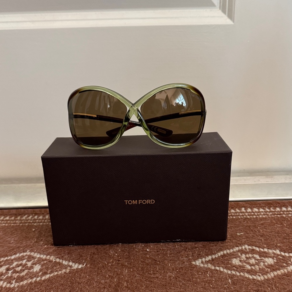 Tom Ford Olive Frame with Cocoa Lenses Sunglasses